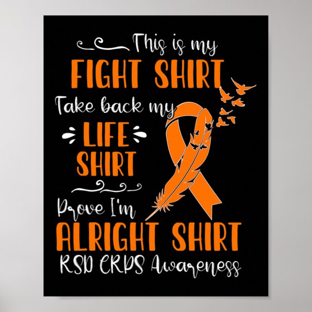 Rsd Crps Awareness My Fight Poster (Vorne)