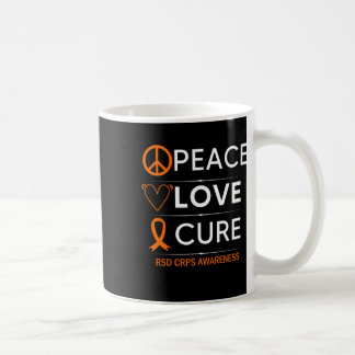 Rsd Crps Awareness Peace Liebe Cure Fighter Orange Kaffeetasse