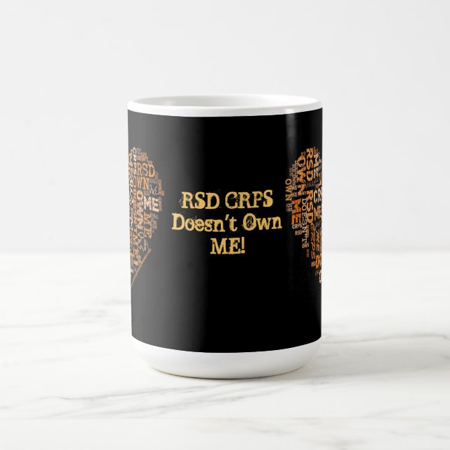 RSD/CRPS besitzt mich nicht Herz-Tasse Kaffeetasse (Mittel)