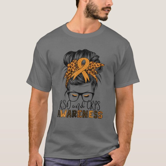 RSD/CRPS-Bewusstsein für die unheilbare Haarnerie  T-Shirt (Vorderseite)