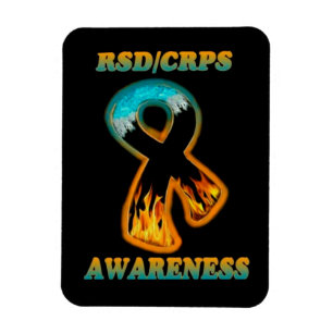RSD/CRPS BEWUSSTSEINS-Feuer- u. -eisband Magnet