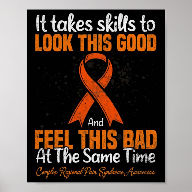 Rsd Crps Complex Regional Pain Syndrome Awareness Poster (Vorne)
