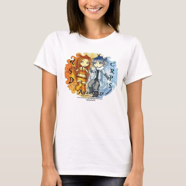 RSD CRPS Feuer-u. Eis-Bewusstseins-Shirt T-Shirt (Vorderseite)