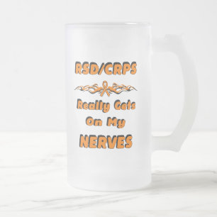 RSD/CRPS... Nerves Verre Frosted Beer Mug