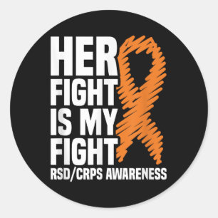 Rsd_crps-Sensibilisierungskampagne "Ihr Kampf mein Runder Aufkleber