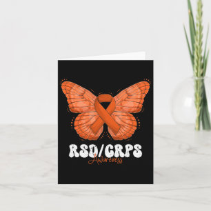Rsd Crps Sensibilisierungsmonat Orange Ribbon Butt Karte