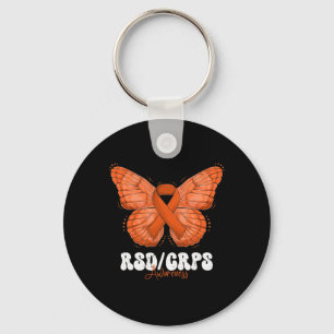 Rsd Crps Sensibilisierungsmonat Orange Ribbon Butt Schlüsselanhänger