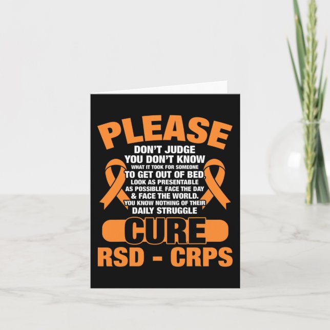 RSD-CRPS-Unterstützung für RSD-CRPS-Sensibilisieru Karte (Vorderseite)