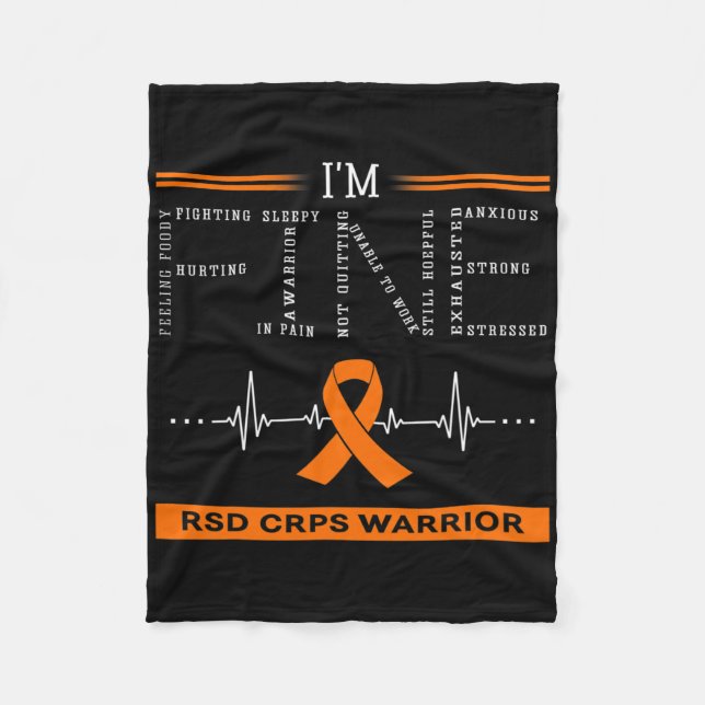 Rsd Crps Warrior I'm Fine Fleecedecke (Vorderseite)