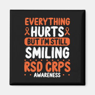 Rsd Crps Warrior Orange Ribbon immer noch lächelnd Magnet