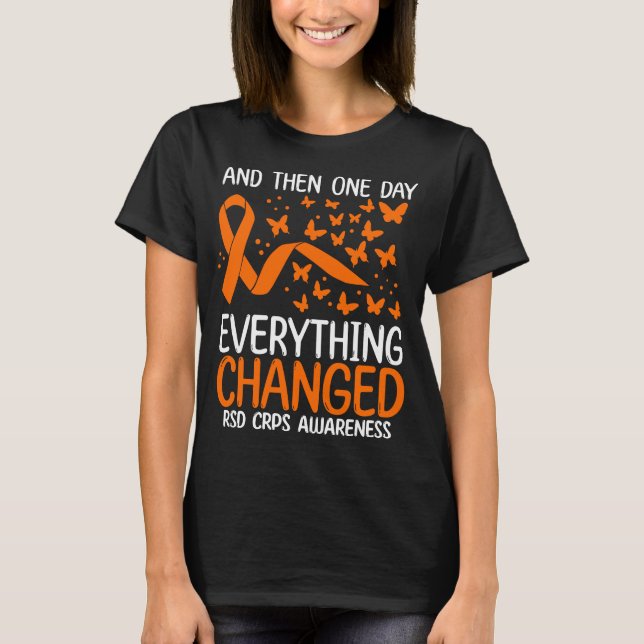 RSD CRPS Warrior Ribbon Fighter RSD CRPS Bewusstse T-Shirt (Vorderseite)
