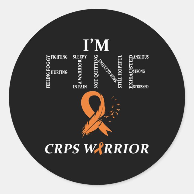 Rsd Crps Warrior Runder Aufkleber (Vorderseite)