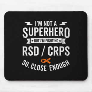 RSD CRPS Warrior Survivor Awareness Support Orange Mousepad