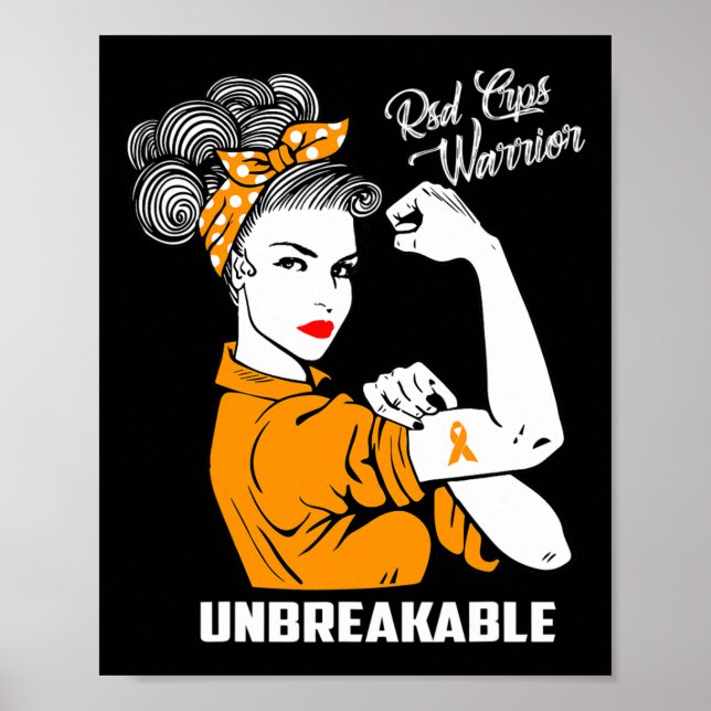 Rsd Crps Warrior Unzerbrechliche Rsd Crps Bewussts Poster (Vorne)