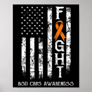 Rsd Crps Warrior Us Flag Poster
