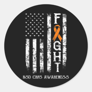 Rsd Crps Warrior Us Flag Runder Aufkleber