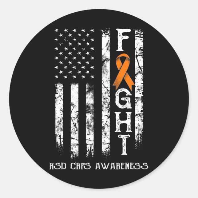 Rsd Crps Warrior Us Flag Runder Aufkleber (Vorderseite)