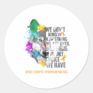 RSD CRPS-Werbeband-Unterstützung für RSD-CRPS Runder Aufkleber