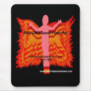 RSD Engel mit Feuer-Flügeln Mousepad