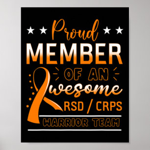 RSDCRPS Warriorteam Orange Komplexe regionale Schm Poster