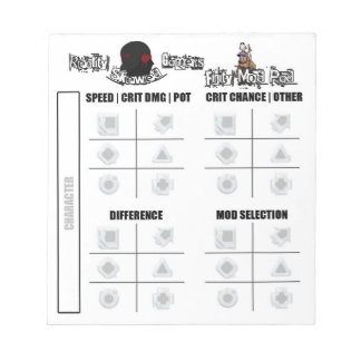 RSG Finity Mod Pad Notizblock