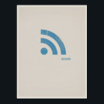 RSS-minimalistisches Poster<br><div class="desc">Für die Technik oder Geek im Herzen. Ideal für Zuhause oder Büro. Teil einer Serie.</div>