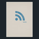 RSS-minimalistisches Poster<br><div class="desc">Für die Technik oder Geek im Herzen. Ideal für Zuhause oder Büro. Teil einer Serie.</div>