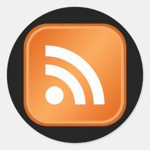 RSS-Stickers Runder Aufkleber