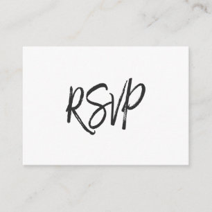 RSVP-Abschlusskarte für Minimalistische Skripteins Begleitkarte