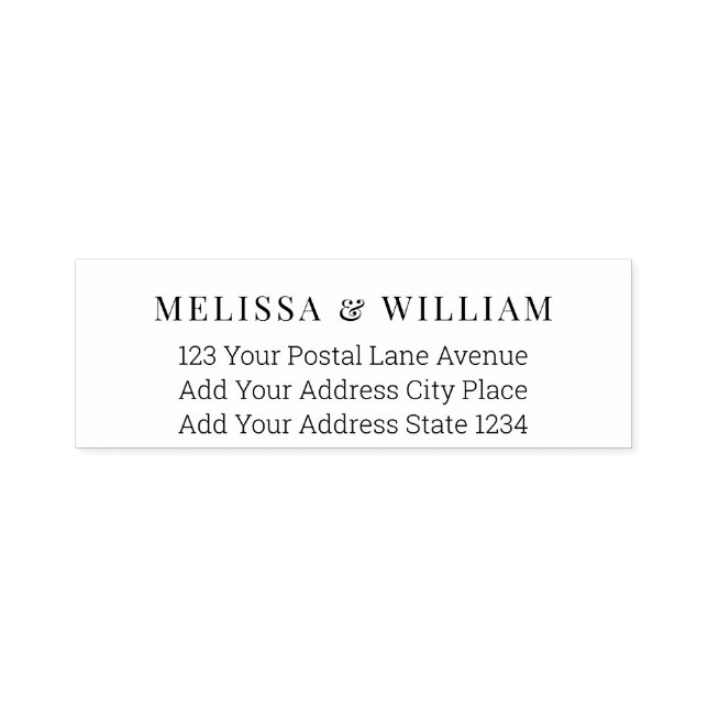 RSVP-Adresse für Braut und Groom Wedding Permastempel (Design)