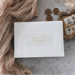 RSVP-Adressenaufkleber für Minimalistische Hochzei Adressaufkleber