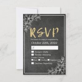 RSVP-Antwort auf die Blumen-Hochzeitskartentouren RSVP Karte