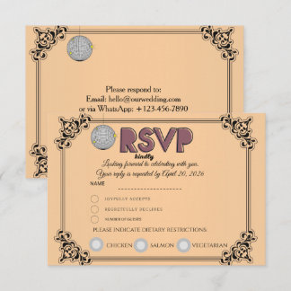 RSVP-Antwortkarte | Bestätigen Sie die Teilnahme & RSVP Karte