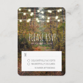 RSVP-Antwortkarte für den verzauberten Waldweg RSVP Karte