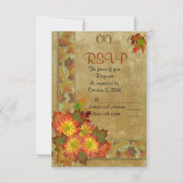 RSVP-Antwortkarte für Herbst RSVP Karte