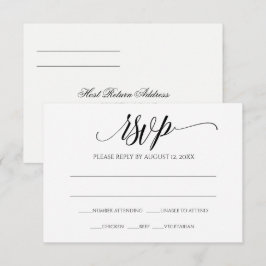 RSVP-Antwortkarte für Hochzeiten | Luxe Calligraph Einladung