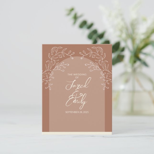 RSVP-Antwortkarte für Hochzeiten RSVP Karte (Stehend Vorderseite)