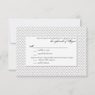 RSVP-Antwortkarte für Hochzeiten // Zickzack RSVP Karte