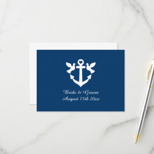 RSVP-Antwortkarten für niedliche nautische Theme RSVP Karte