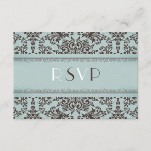 RSVP avec carte plat Mariage d'option alimentaire