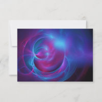 RSVP bleu violet et rose cosmique Tourbillonnant f