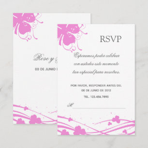 RSVP Blumen- - Einladung