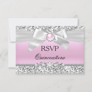 RSVP Blush Parties scintillant rose Pearl Bow Quin