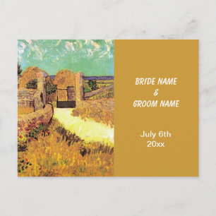 RSVP card, Bauernhof in Provence, Van Gogh Einladungspostkarte