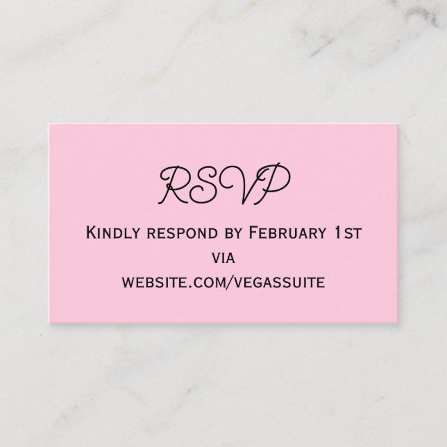 RSVP Card Begleitkarte (Vorderseite)