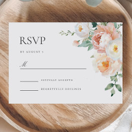 RSVP Card Botanischer Garten Frühlingsblütenblüte