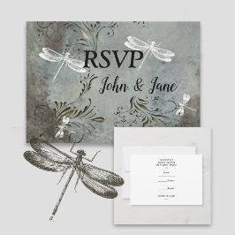 RSVP Card Dragonfly Dreams Karte