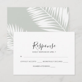Rsvp Card in Minze Karte