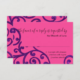 RSVP Card Scroll Pattern