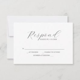 RSVP Cards blaues Muster Karte